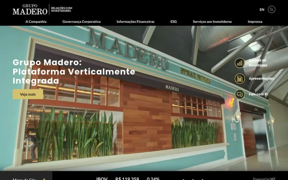 Screenshot do projeto Grupo Madero