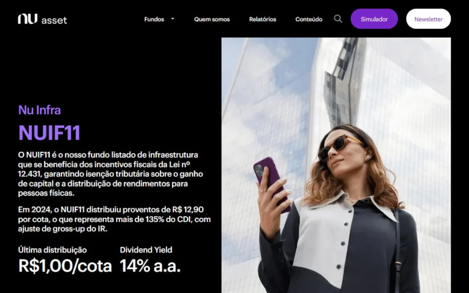 Screenshot do projeto Nu Asset