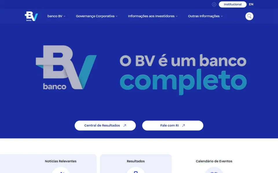 Screenshot do projeto Banco BV